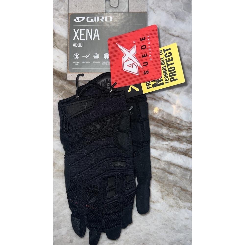 New Giro Xena Black Women's Cycling Gloves Large - Picture 2 of 4